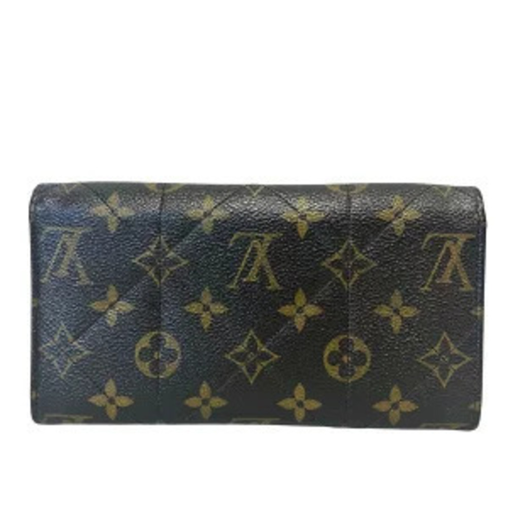 Louis Vuitton Portefeuille Bi Sarah Long Wallet fold Monogram Etoile Brown